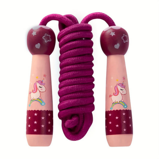 Red Kids Jump Rope with Handles