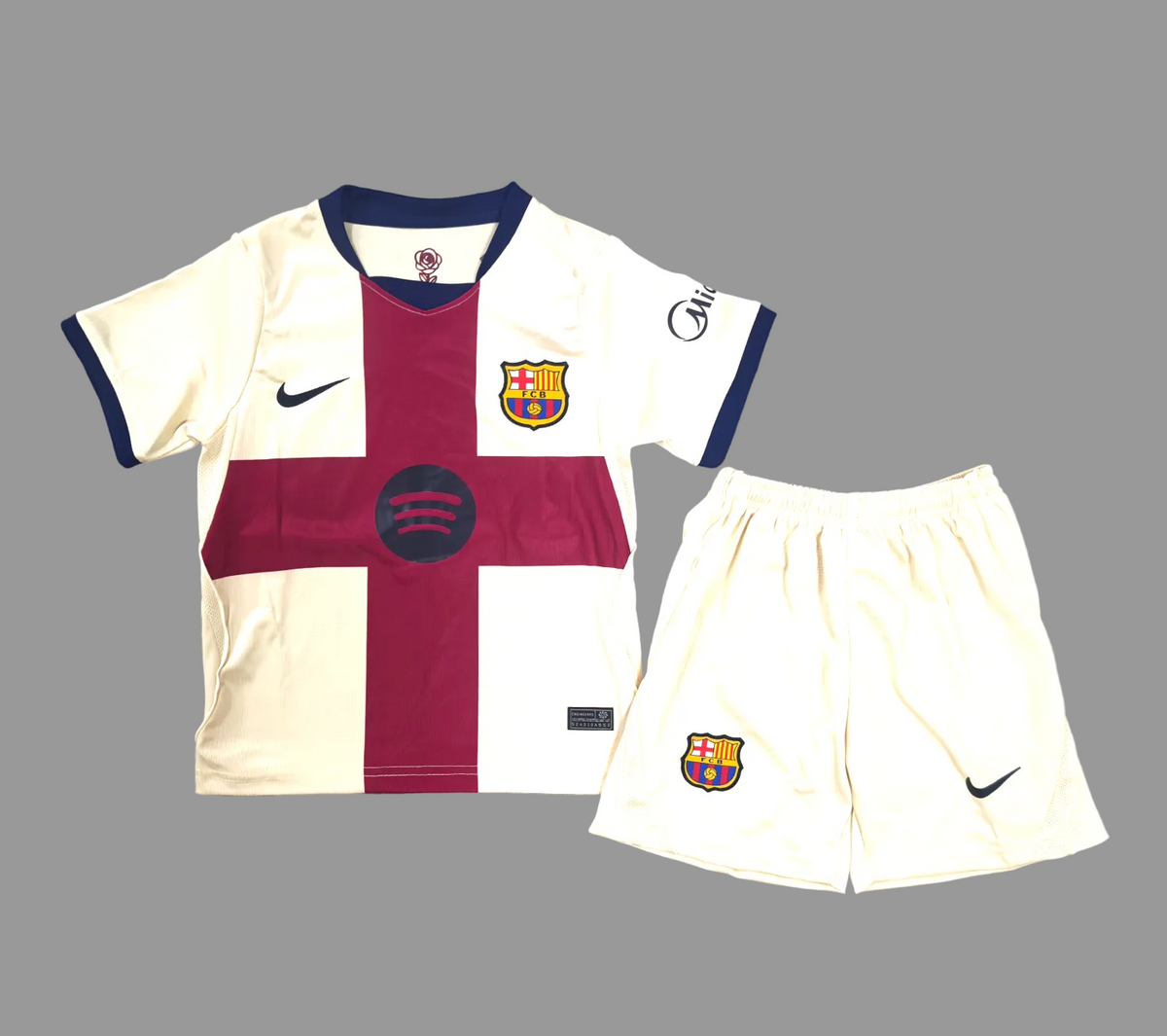 FC Barcelona Kindertrikot mit rotem Kreuz