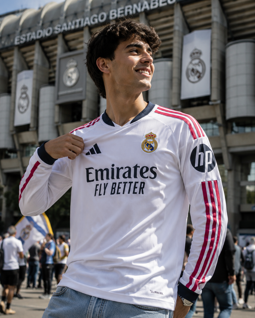 REAL MADRID 2026/2027 LANGÄRMLIGES HEIMTRIKOT